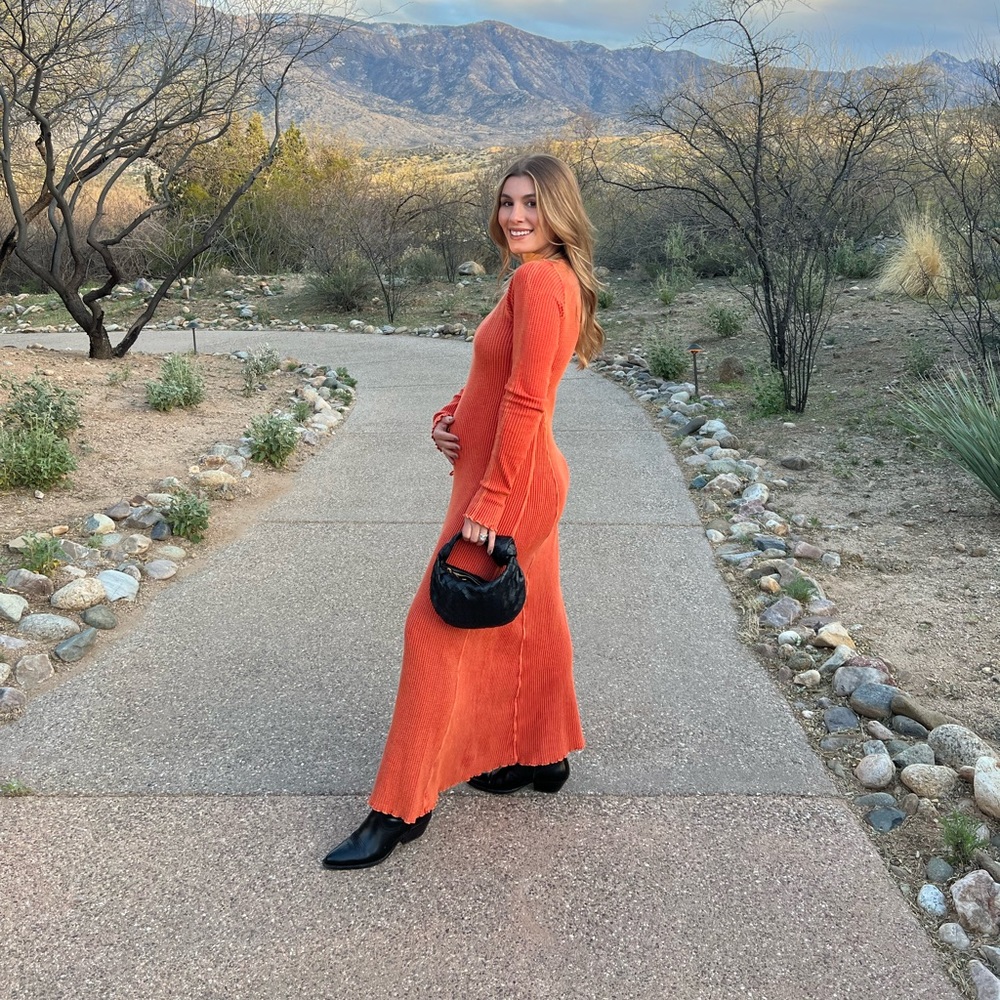 Free people waffle knit dress